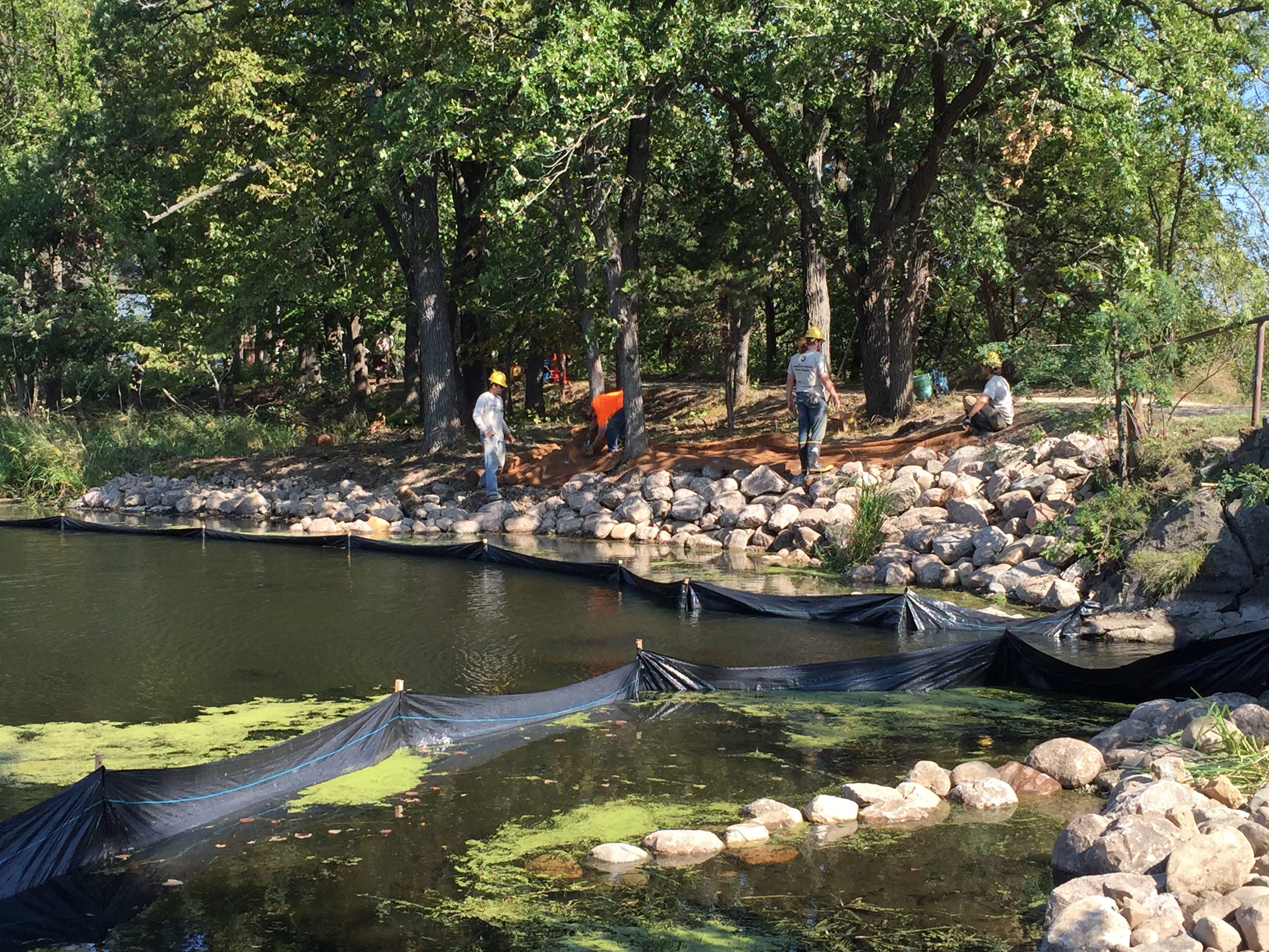 Image slide of Restoration underway