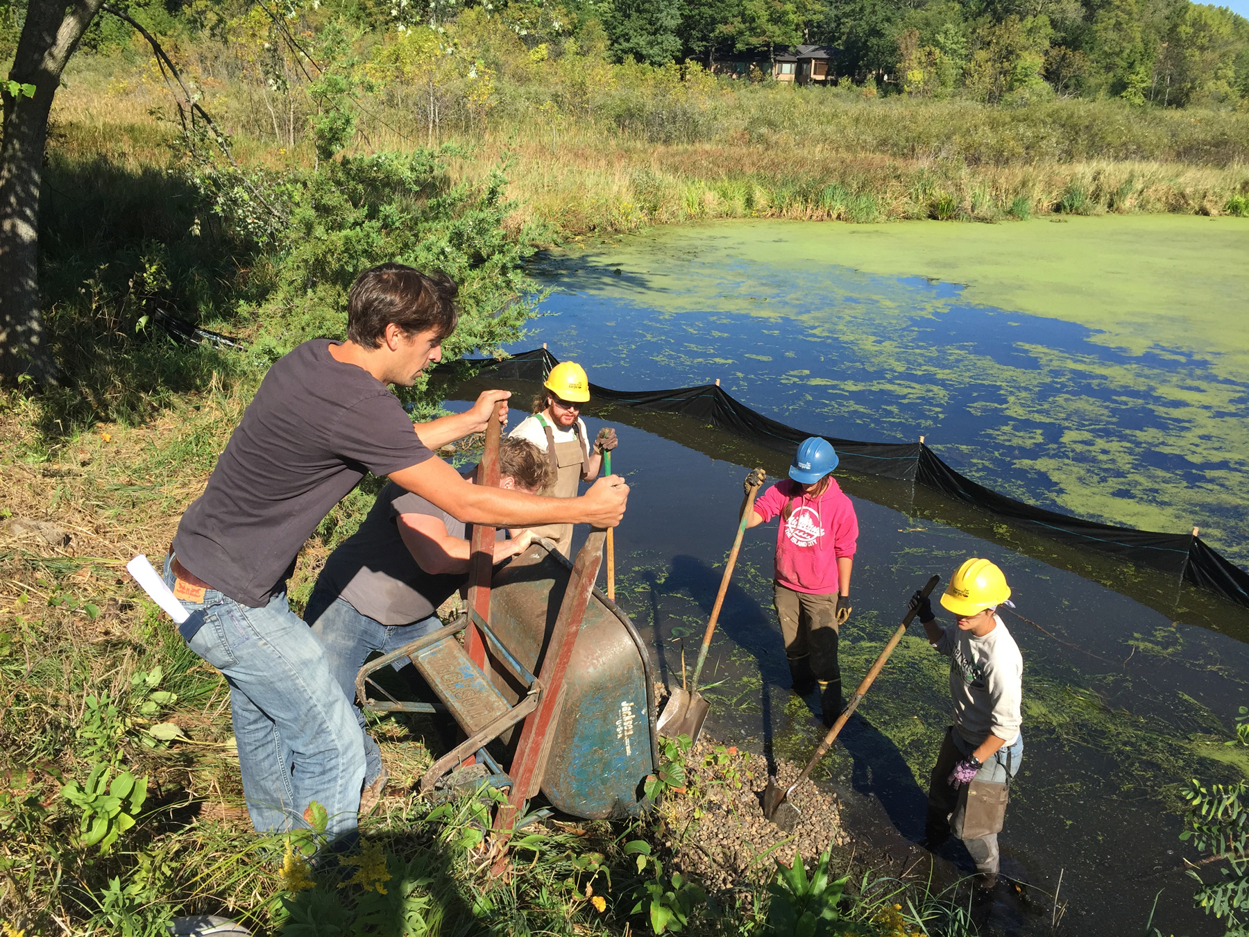 Image slide of Restoration underway