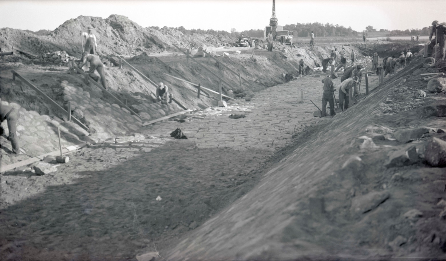 Image slide of Creation of Vadnais-Sucker channel: 1936