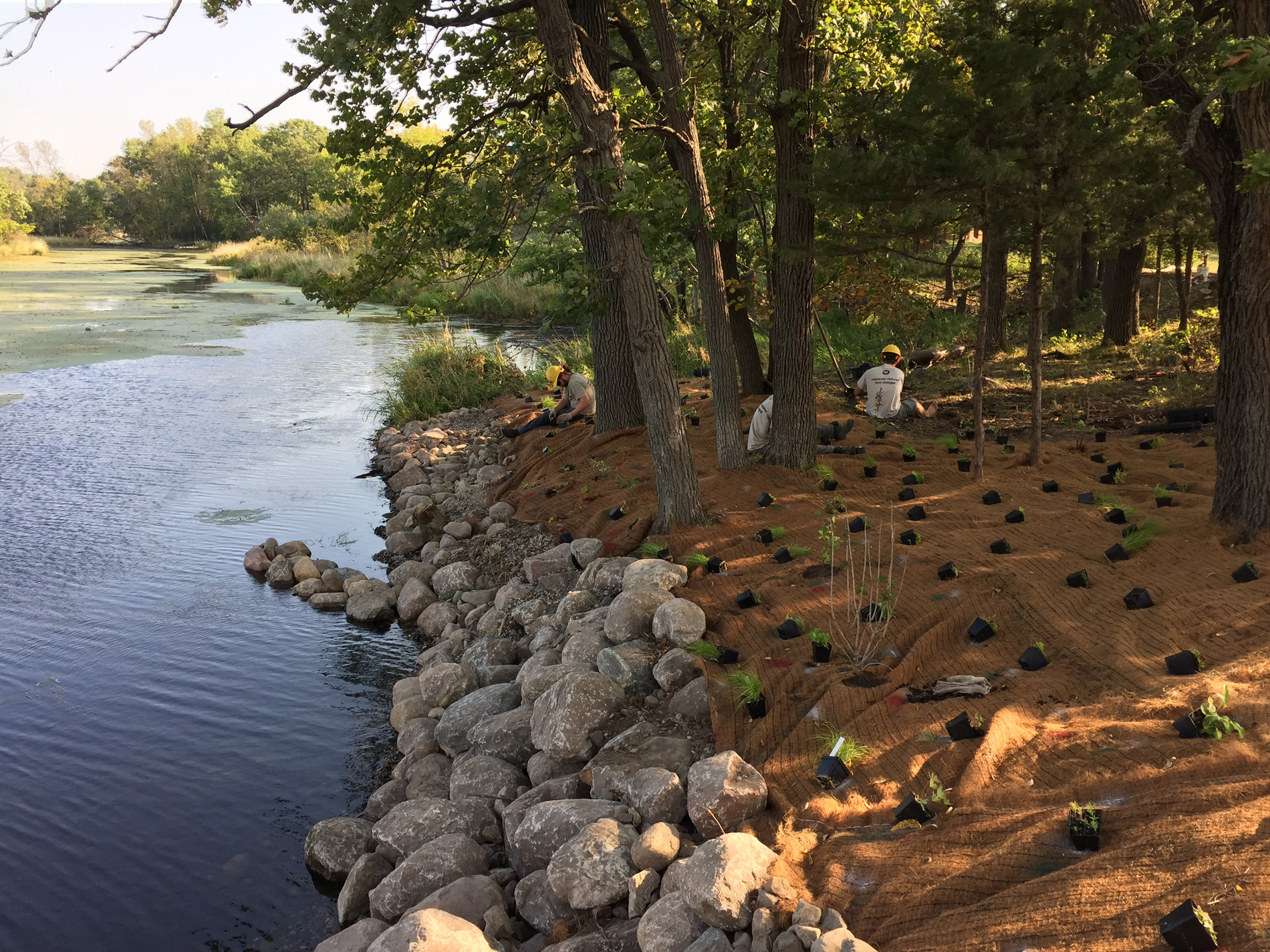 Image slide of Restoration underway