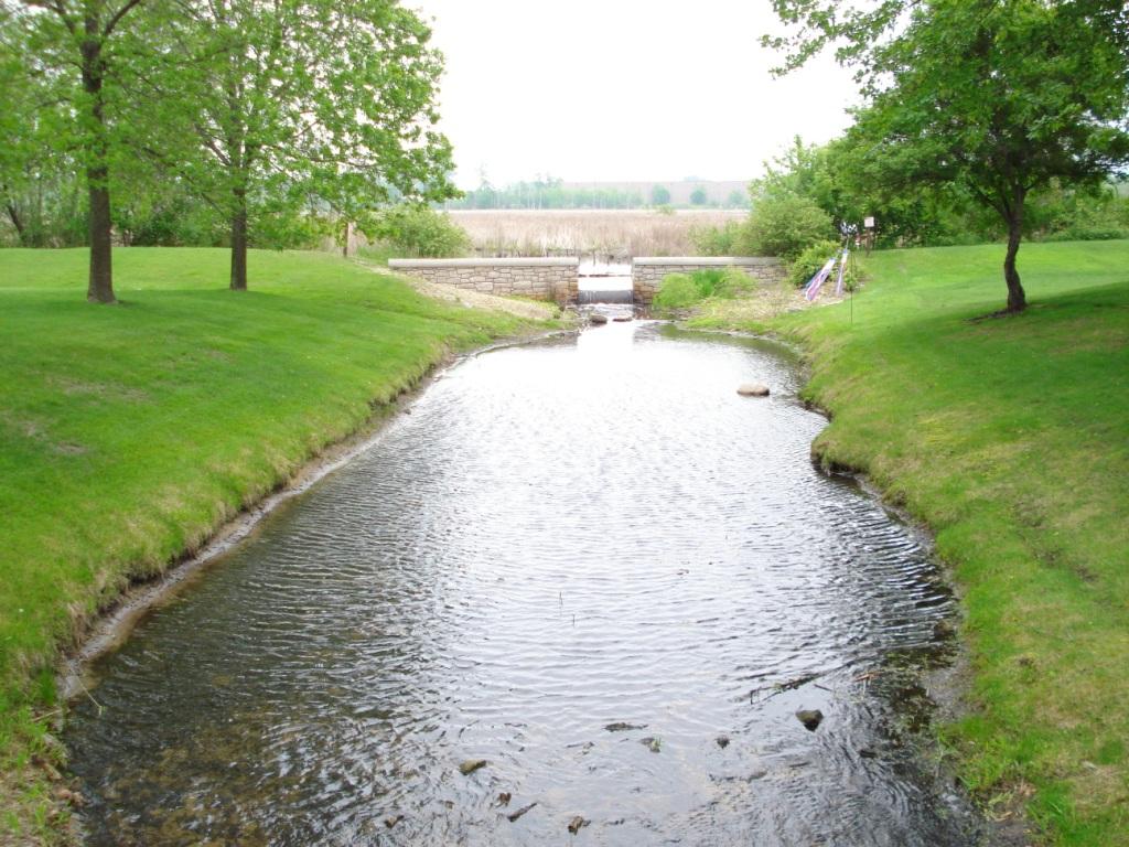 Image slide of Rice Lake Weir before channel restoration: 2009